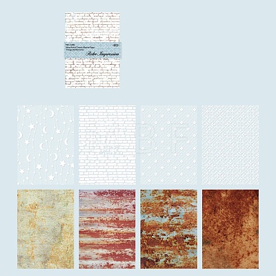 Translucent Parchment Paper Textured Scrapbook Paper Pads Sets DIY-H170-02E-1