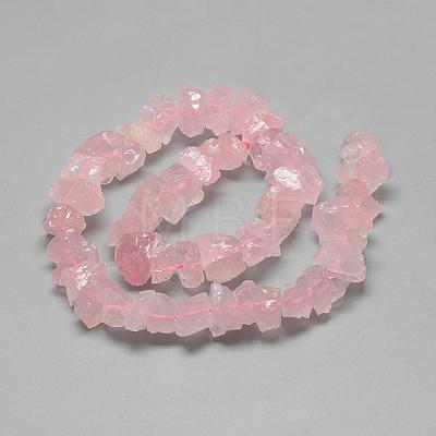 Natural Rose Quartz Beads Strands G-R427-12-1