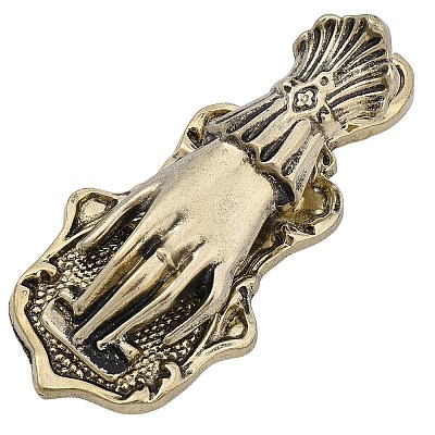 1Pc Alloy Hand Shaped Bookmark Clip AJEW-CP0010-81-1