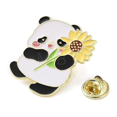 Panda Theme Enamel Pins JEWB-B030-03B-G-1