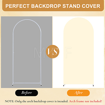 3Pcs 3 Styles Polyester Wedding Arch Cover Cloth FEPA-CN0001-01B-1