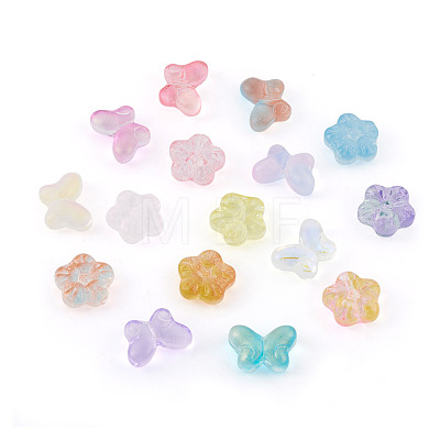 80Pcs 16 Style Transparent Glass Beads GLAA-PJ0001-05-1