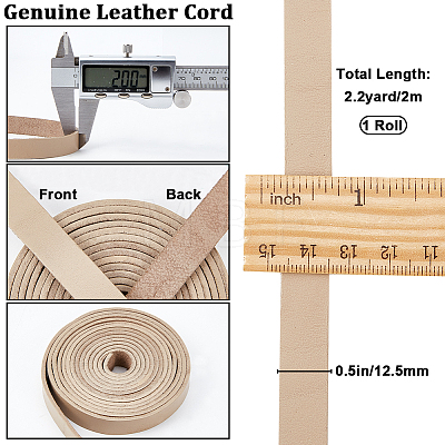 2M Flat Leather Cord LC-WH0007-07B-04-1