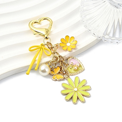 Alloy Enamel Pendant Decorations HJEW-YW00429-02-1