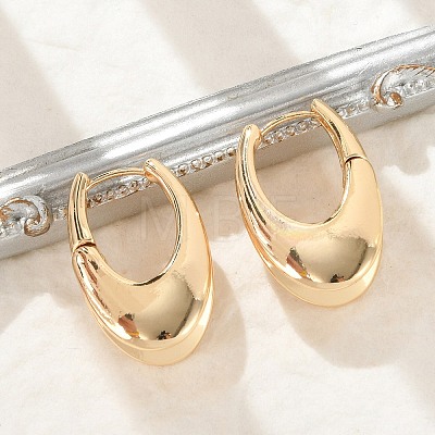 Brass Hoop Earrings for Women LS-EJEW-U041-04G-1