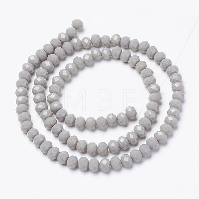 Opaque Solid Color Glass Beads Strands EGLA-A034-P1mm-D10-1