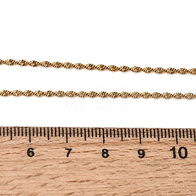 1.8MM Unisex 304 Stainless Steel Rope Chain Necklaces NJEW-P356-02G-1