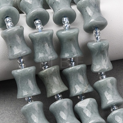 Natural Myanmar Jadeite Beads Strands G-Z155-A01-01-1