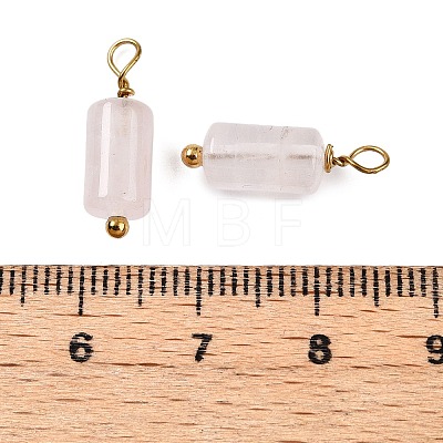 Natural White Jade Cloumn Pendants STAS-H221-04G-05-1