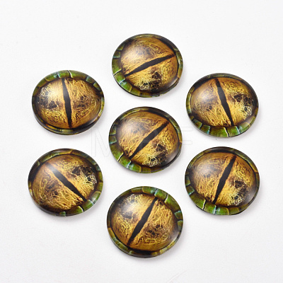 Glass Cabochons GLAA-WH0015-22D-06-1