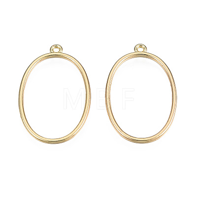 Alloy Open Back Bezel Pendants X-PALLOY-T085-08LG-1