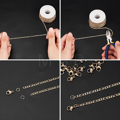 DIY Chain Necklace Bracelet Making Kits DIY-SC0019-60-1