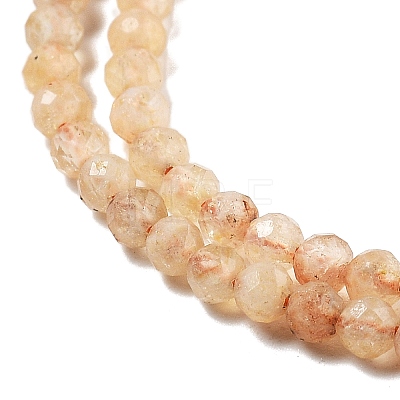 Natural Citrine(Heated) Beads Strands G-RM250104-A8-1