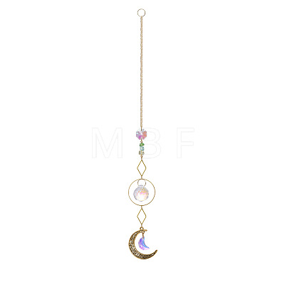 Glass Ball Big Pendant Decorations DJEW-PW0017-02A-1