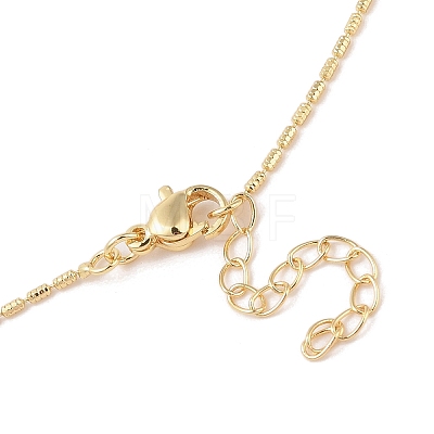 Brass Micro Pave Clear Cubic Zirconia Bowknot Pendant Necklaces for Women NJEW-S432-02G-01-1