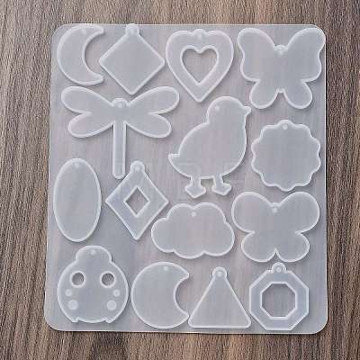 Animal Earrings Pendants DIY Silhouette Silicone Mold DIY-Q033-02C-1