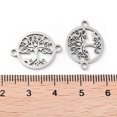 201 Stainless Steel Connector Charms STAS-A090-17P-1