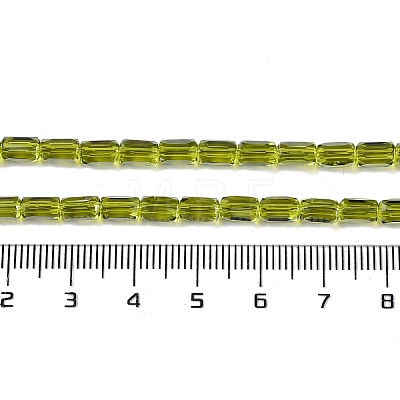 Electroplate Glass Beads Strands GLAA-Q101-02A-PL02-1