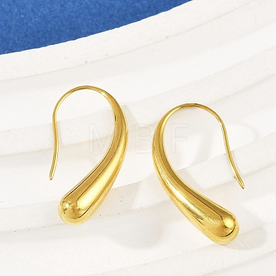 304 Stainless Steel Teardrop Dangle Earrings X-EJEW-S272-06G-1