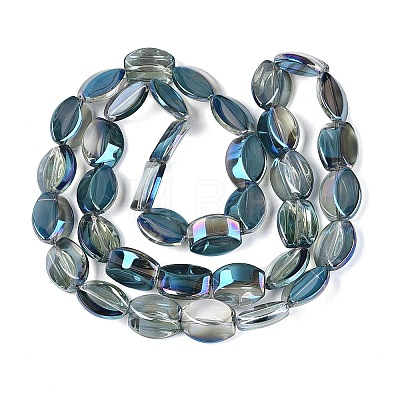 Electroplate Glass Beads Strands EGLA-Q134-02A-B04-1