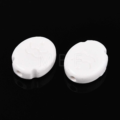 Handmade Porcelain Ceramic Beads PORC-T133-24G-1