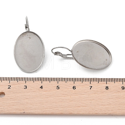 304 Stainless Steel Hoop Earrings Findings STAS-K278-10P-1