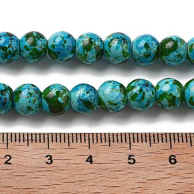 Synthetic Turquoise Dyed Beads Strands G-E594-24M-1