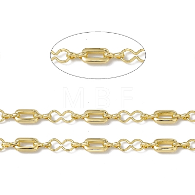 Brass Rectangle & Infinity Link Chains CHC-P010-18G-1