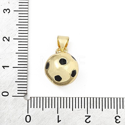 Brass Enamel Pendants KK-H296-02G-1