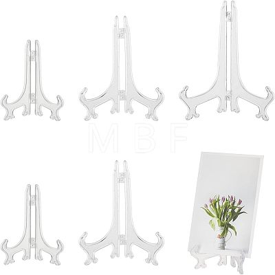  6Pcs 3 Styles Plastic Display Stands ODIS-NB0001-11-1