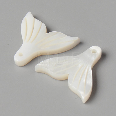 Natural Freshwater Shell Pendants X-SHEL-N026-83-1