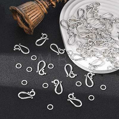 Tibetan Style Alloy Hook and Eye Clasps LS-X-LF1277Y-NF-1
