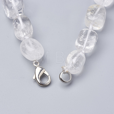 Natural Quartz Crystal Graduated Beaded Necklaces NJEW-S410-13-1