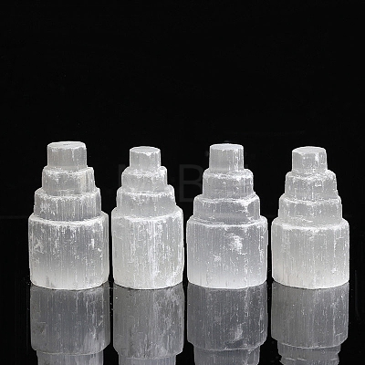 Natural Selenite Tower Incense Burners PW-WG92955-01-1