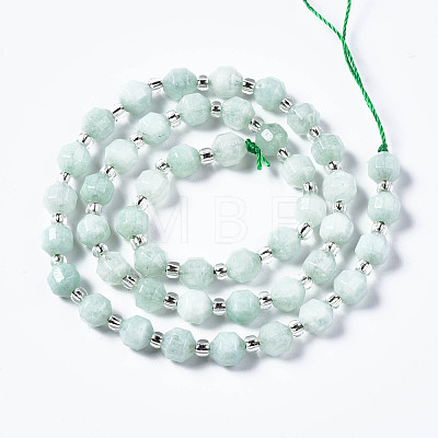 Natural White Jade Beads Strands G-T132-048A-1