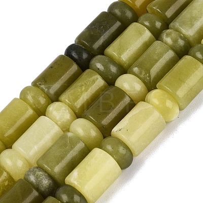 Natural Xiuyan Jade Beads Strands G-Q616-09E-01-1