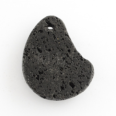 Natural Lava Rock Pendants G-S139-09-1