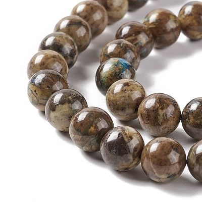 Natural Chrysocolla Beads Strands G-E584-03A-1