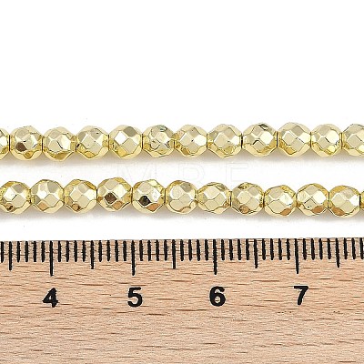 Baking Paint Electroplated Synthetic Non-magnetic Hematite Beads Strands G-H072-A01-01E-1