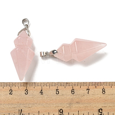 Natural Mixed Stone Pointed Pendants G-F766-08AS-1