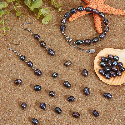 50Pcs Large Hole Pearl Beads PEAR-LT0001-09C-1