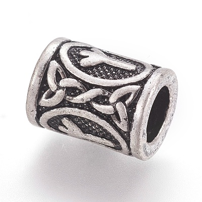 Tibetan Style Alloy Beads PALLOY-TAC0020-01W-1