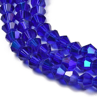 Transparent Electroplate Glass Beads Strands LS-EGLA-A039-T3mm-L06-1