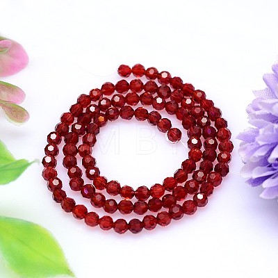 Imitation Austrian Crystal Bead Strands G-M181-6mm-05A-1