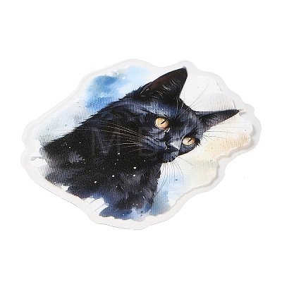 20Pcs Moonlit Cat Waterproof PET Self-Adhesive Decorative Stickers DIY-M053-04B-1