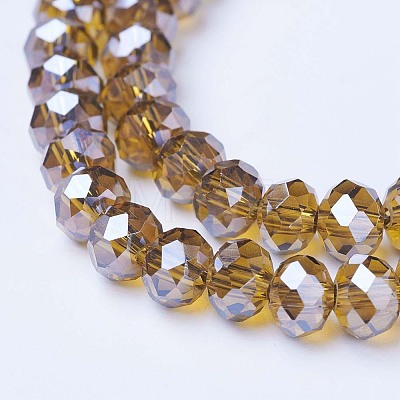 Electroplate Glass Beads Strands EGLA-A034-T10mm-A12-1