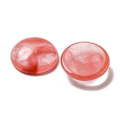 Cherry Quartz Glass Cabochons G-C115-02A-04-1