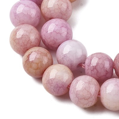 Ombre Effect Dyed Glass Beads Strands X-GLAA-T031-01O-10-1