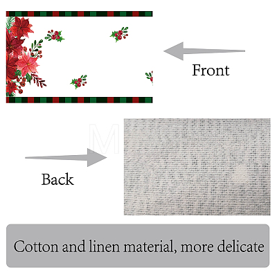 Cotton and Linen Table Runner for Dining Table DJEW-WH0014-004-1