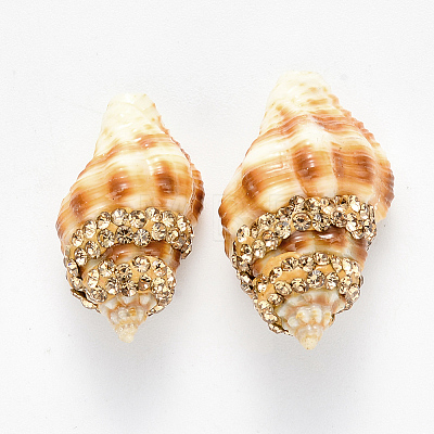 Spiral Shell Beads SSHEL-N033-05A-1